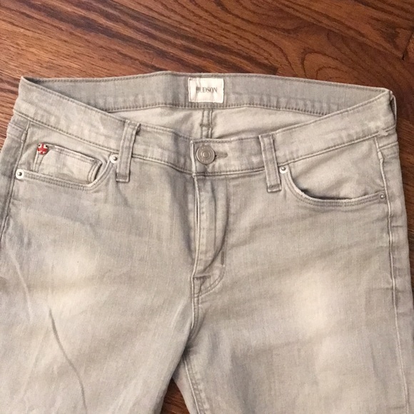 Hudson Krista Ankle Super Skinny Jeans Gray Sz 28 - Picture 11 of 13